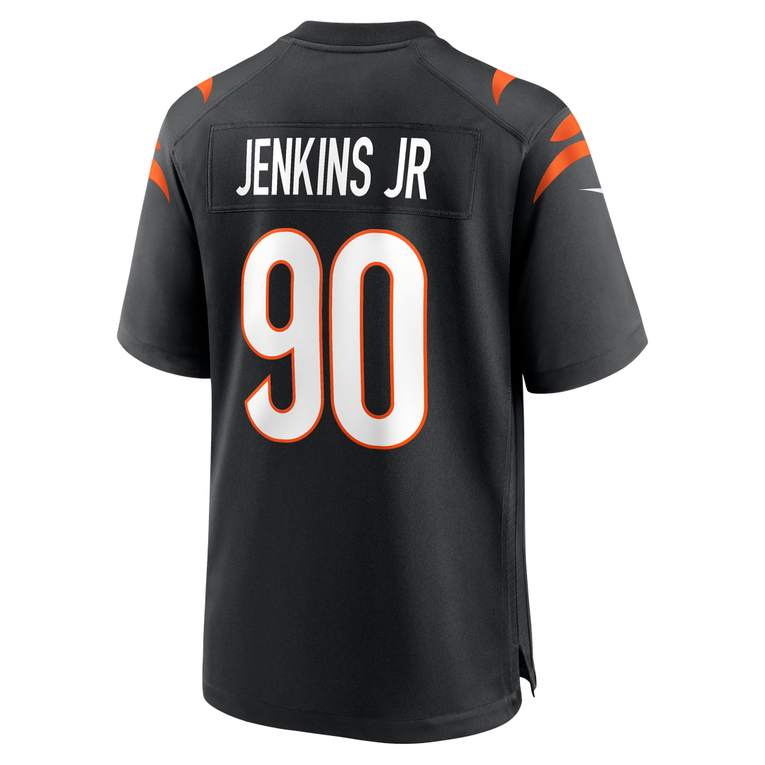 Cincinnati Bengals Kris Jenkins Jr. Black Game Jersey product image 3, provided for visual reference and product detail