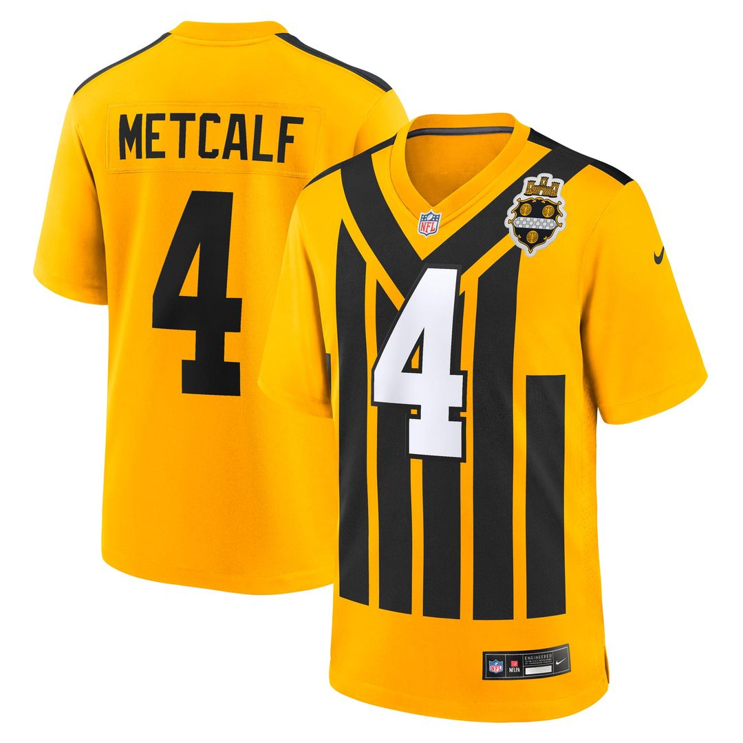 Pittsburgh Steelers DK Metcalf Black Game Player Jersey product image 17, provided for visual reference and product detail