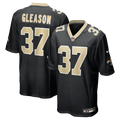 New Orleans Saints Steve Gleason Black Game Retired Player Jersey product image 1, provided for visual reference and product