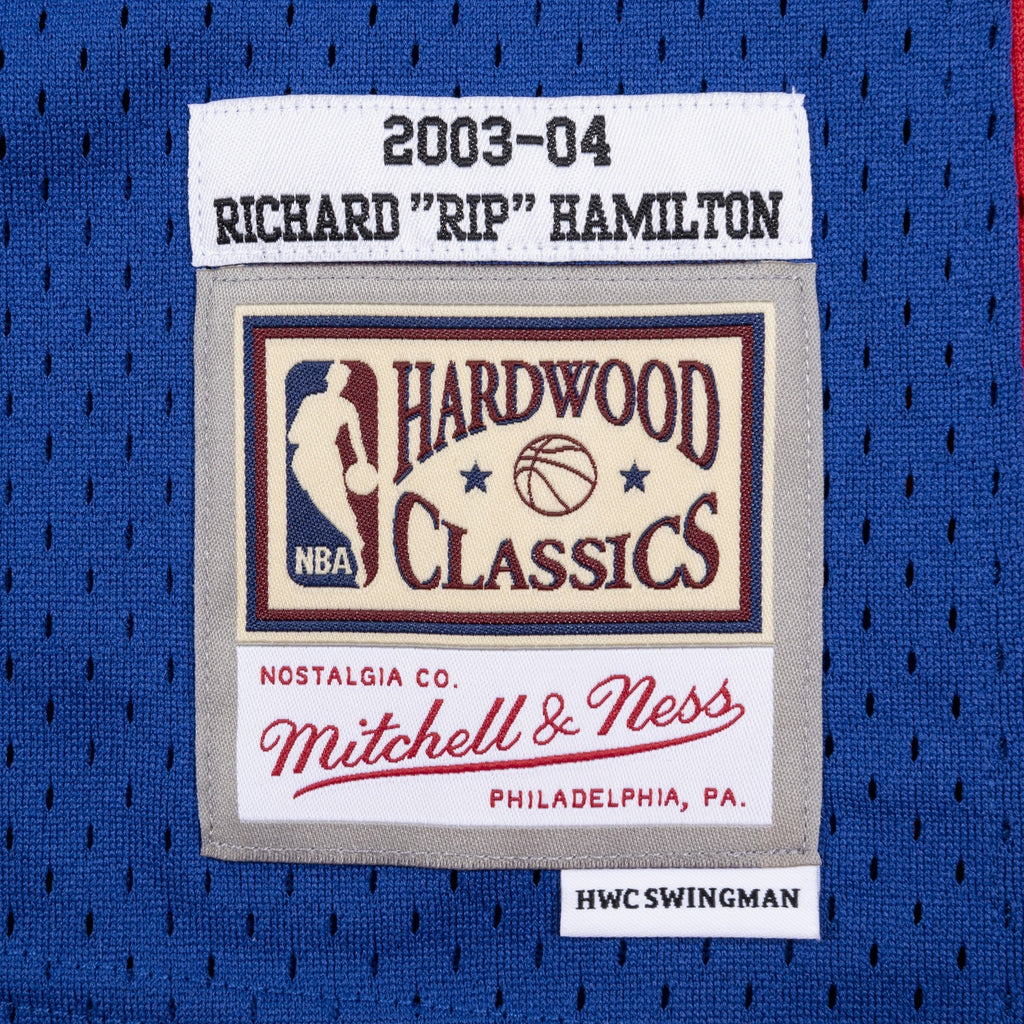 Richard Hamilton Detroit Pistons 2003 Authentic Swingman Jersey - Royal Blue product image 5, provided for visual reference