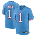 Tennessee Titans Warren Moon Light Blue Retired Player Alternate Game Jersey product image 1, provided for visual reference