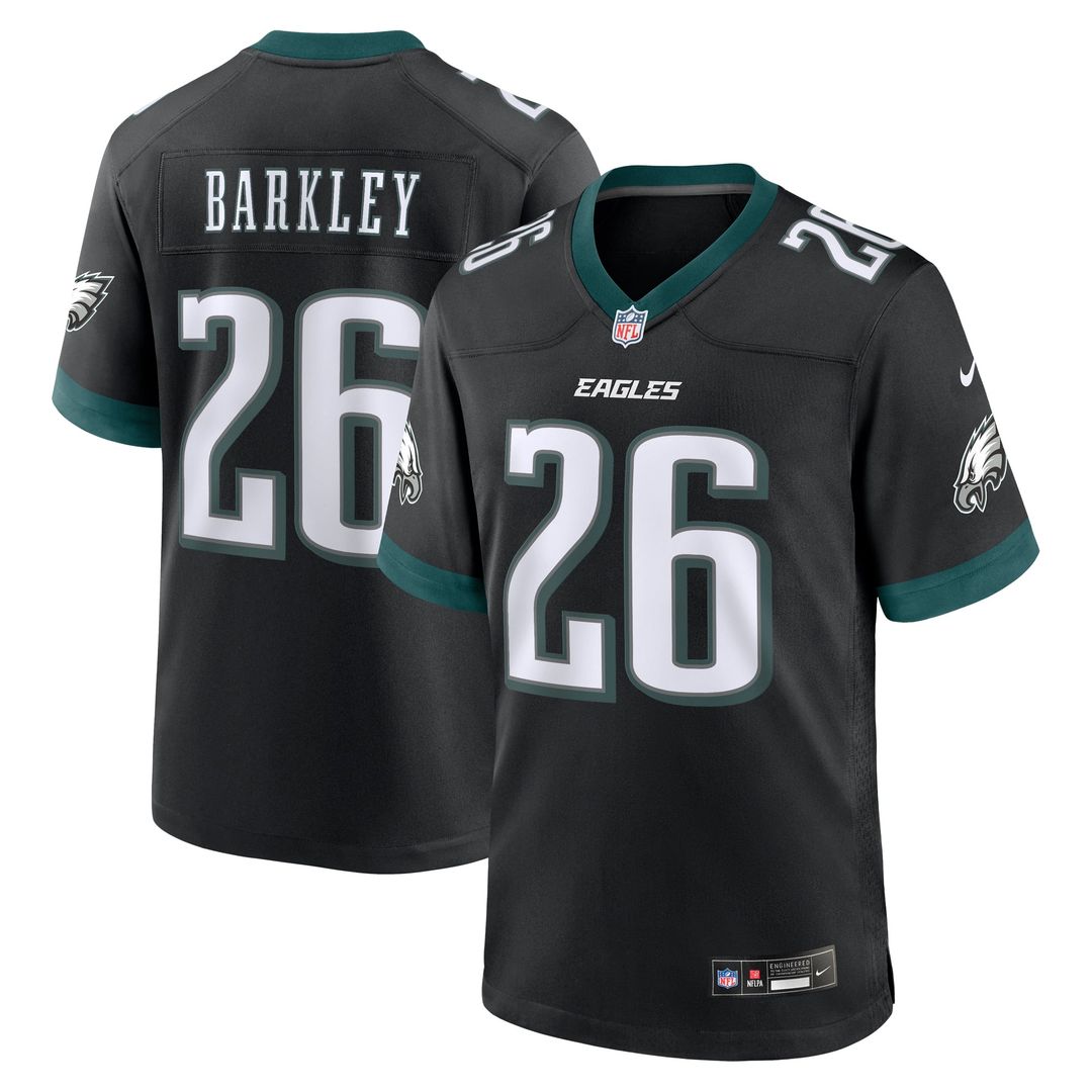 Philadelphia Eagles Saquon Barkley Midnight Green Game Player Jersey product image 21, provided for visual reference and