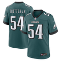 Philadelphia Eagles Jeremiah Trotter Jr. Midnight Green Team Game Jersey product image 1, provided for visual reference and