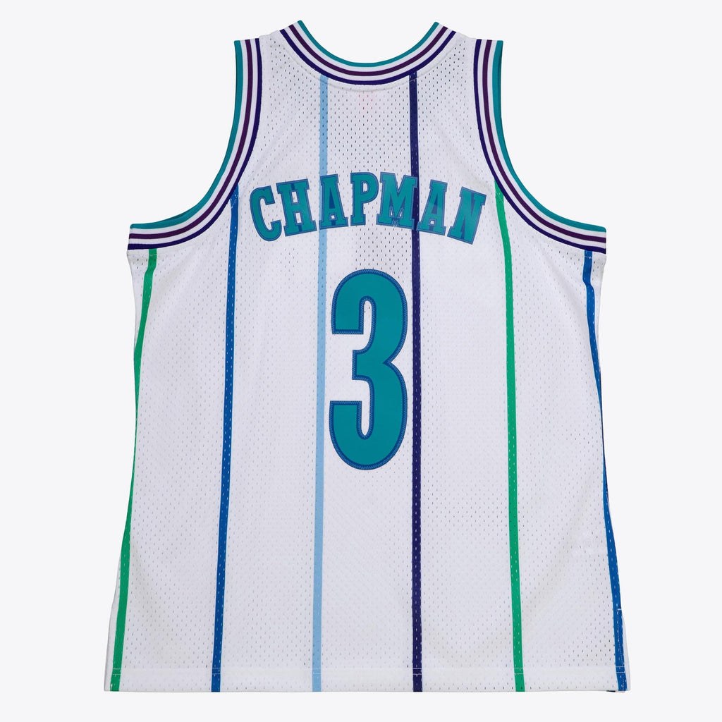 Rex Chapman Charlotte Hornets 1988 Authentic Jersey - White product image 4, provided for visual reference and product