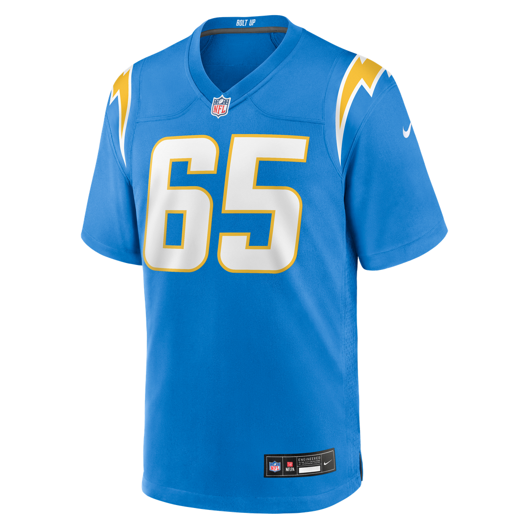Los Angeles Chargers Logan Taylor Powder Blue Team Game Jersey product image 4, provided for visual reference and product