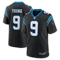 Carolina Panthers Bryce Young Black Team Game Jersey product image 1, provided for visual reference and product detail review