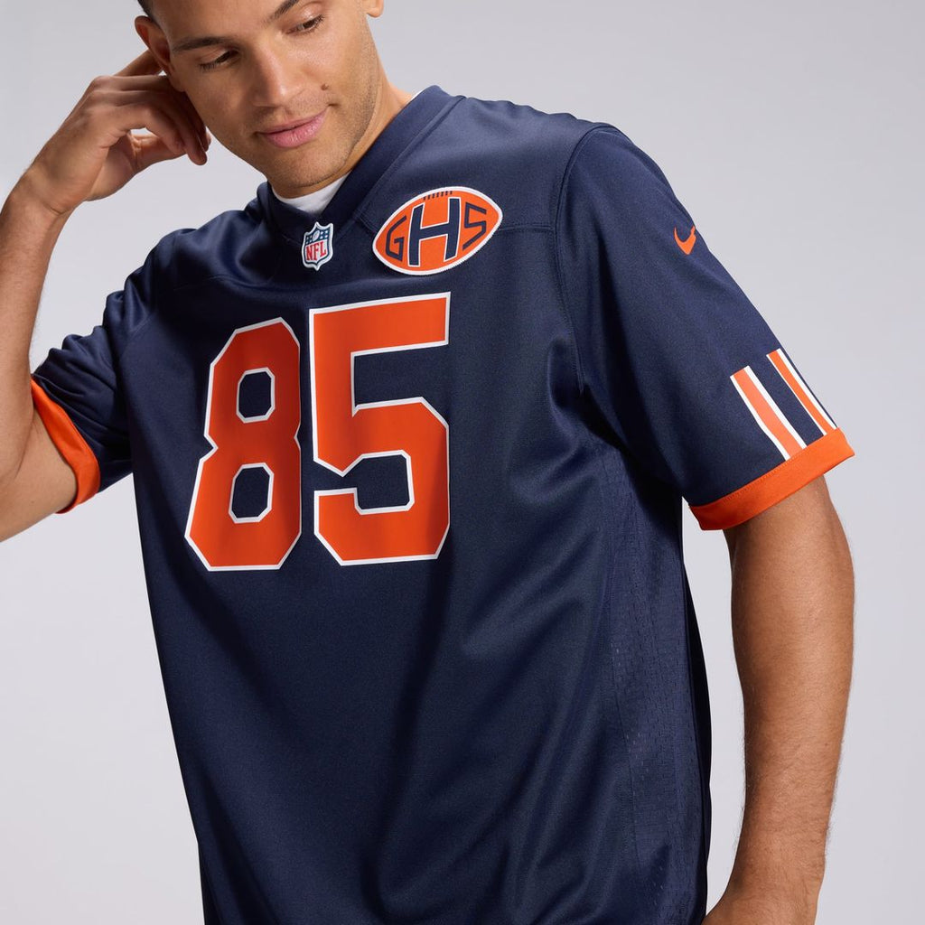 Chicago Bears Cole Kmet Navy 2026 Rivalries Collection Game Jersey product image 9, provided for visual reference and