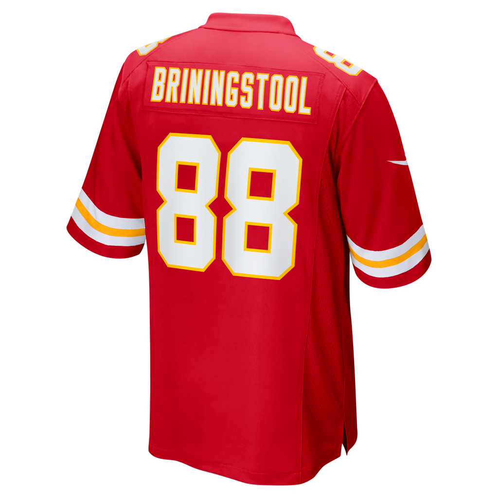 Kansas City Chiefs Jake Briningstool Red Team Game Jersey product image 3, provided for visual reference and product detail