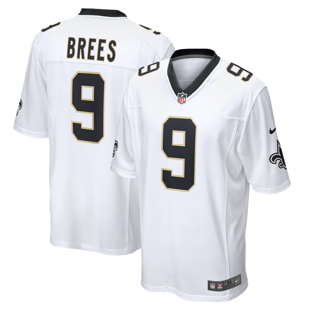 New Orleans Saints Drew Brees Black Team Game Jersey product image 11, provided for visual reference and product detail