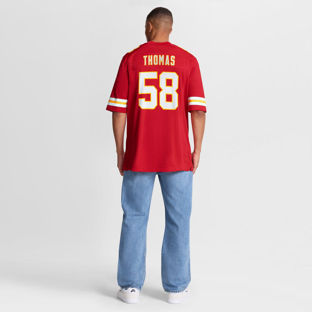 Kansas City Chiefs Derrick Thomas Red Game Retired Player Jersey product image 8, provided for visual reference and product