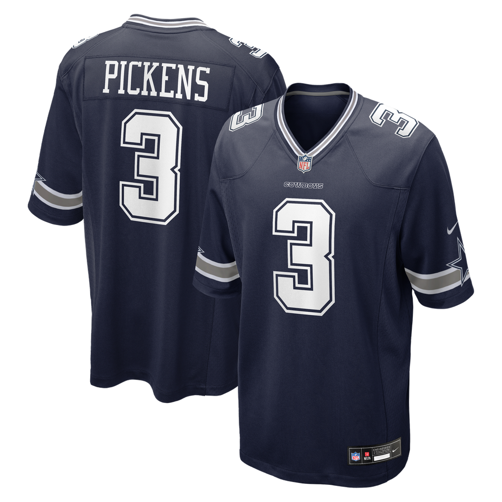 Dallas Cowboys George Pickens White Game Jersey product image 7, provided for visual reference and product detail review