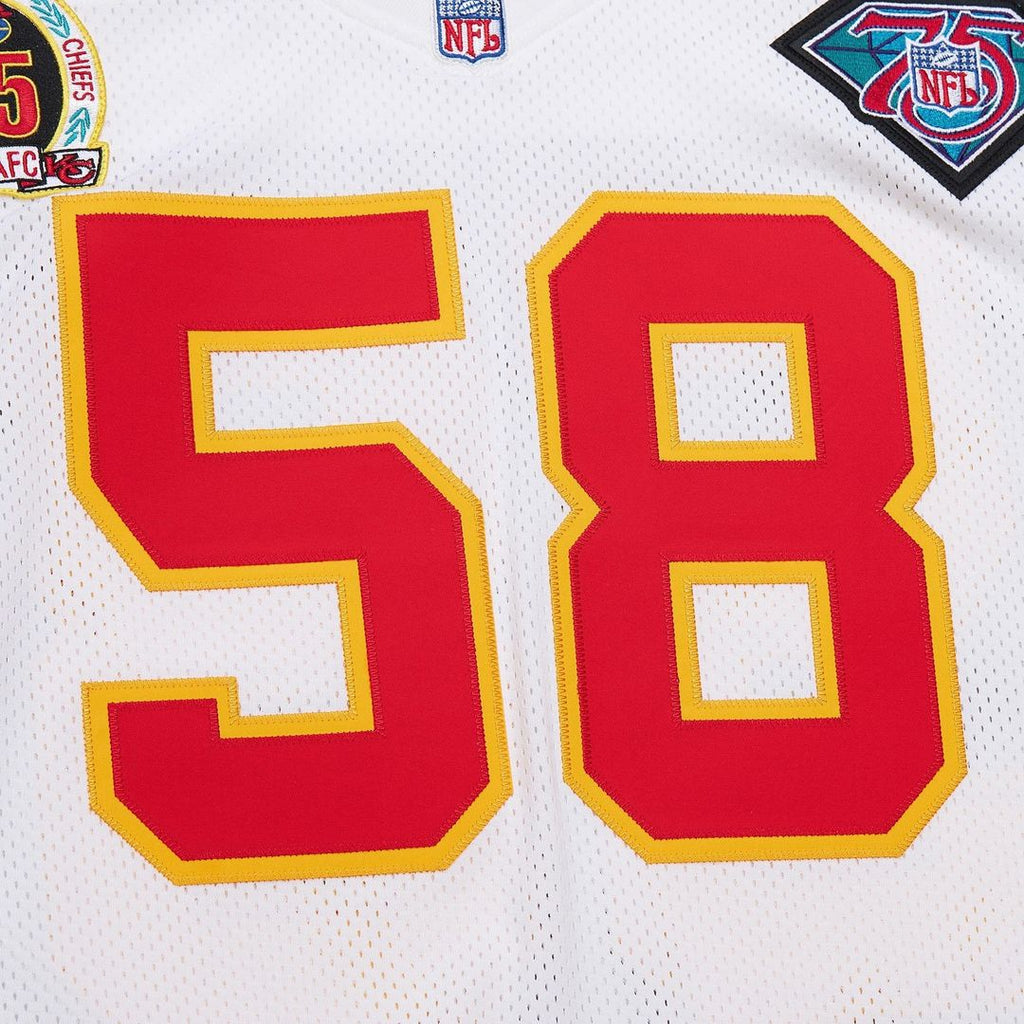 Kansas City Chiefs 1994 Derrick Thomas White Authentic Throwback Retired Player Jersey product image 4, provided for visual