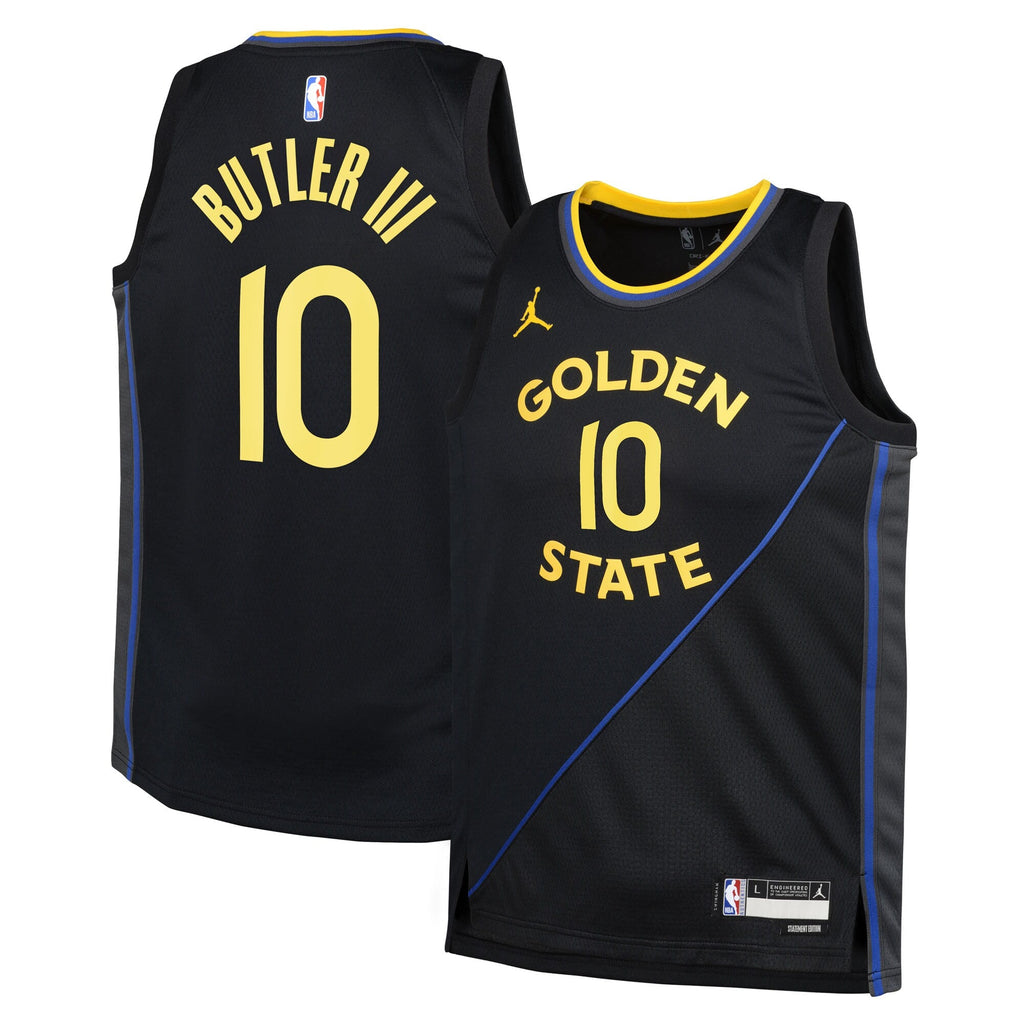 Jimmy Butler III Golden State Warriors Statement Edition Swingman Jersey - Black - Youth product image 2, provided for