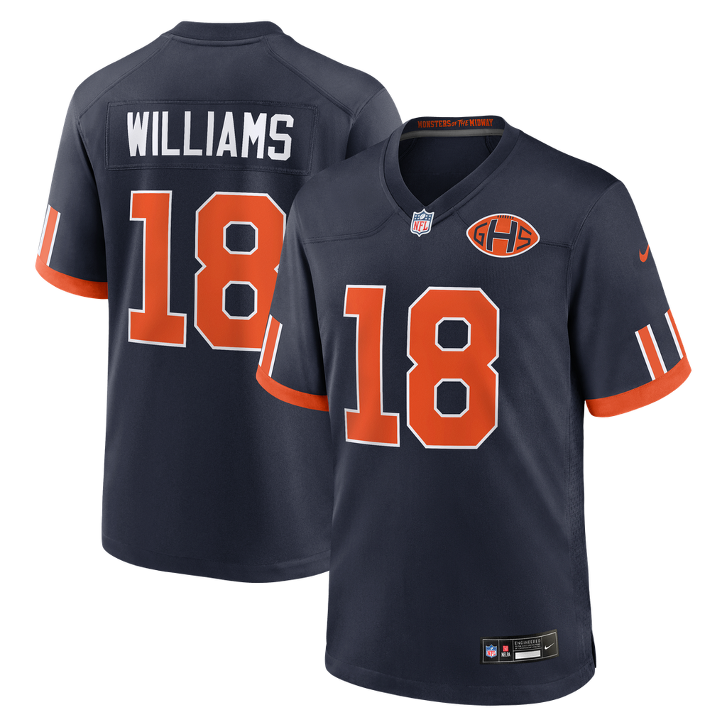 Chicago Bears Caleb Williams Navy 2026 Rivalries Collection Game Jersey product image 1, provided for visual reference and