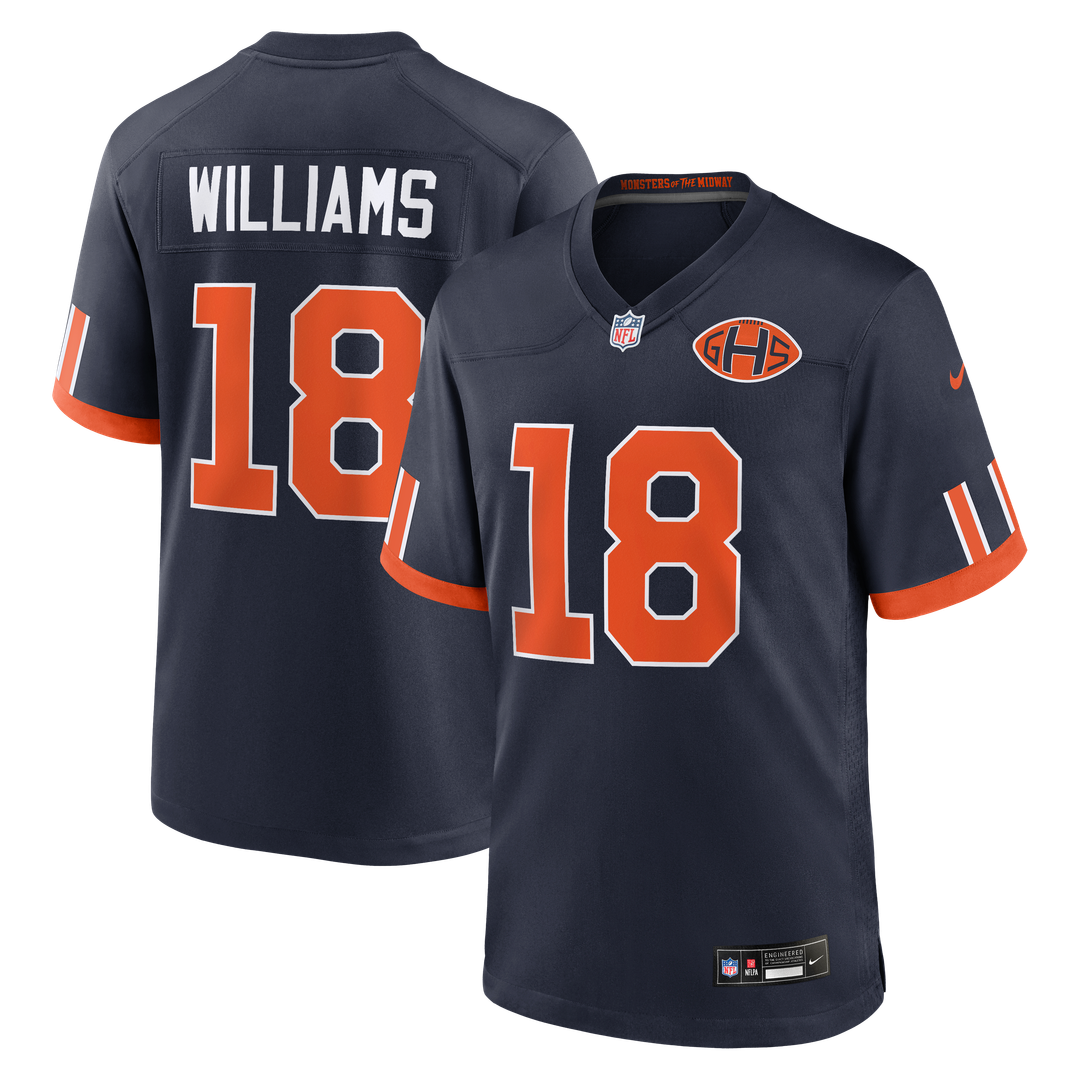 Chicago Bears Caleb Williams Navy 2026 Rivalries Collection Game Jersey product image 1, provided for visual reference and