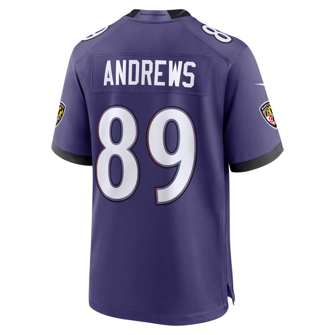 Baltimore Ravens Mark Andrews Black Alternate Game Jersey product image 9, provided for visual reference and product detail
