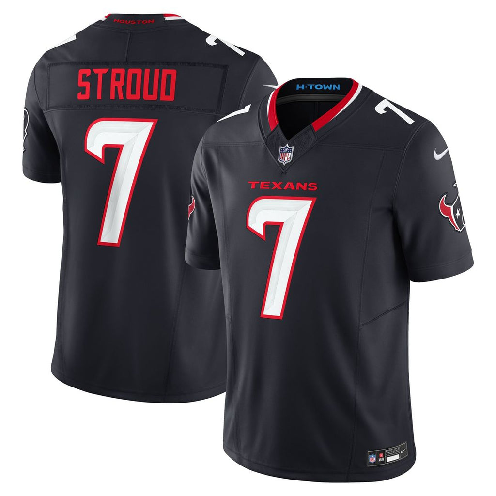 Houston Texans C.J. Stroud Navy Vapor F.U.S.E. Limited Jersey product image 1, provided for visual reference and product