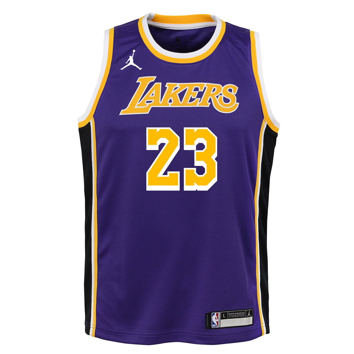 LeBron James Los Angeles Lakers Swingman Statement Jersey - Youth product image 3, provided for visual reference and product