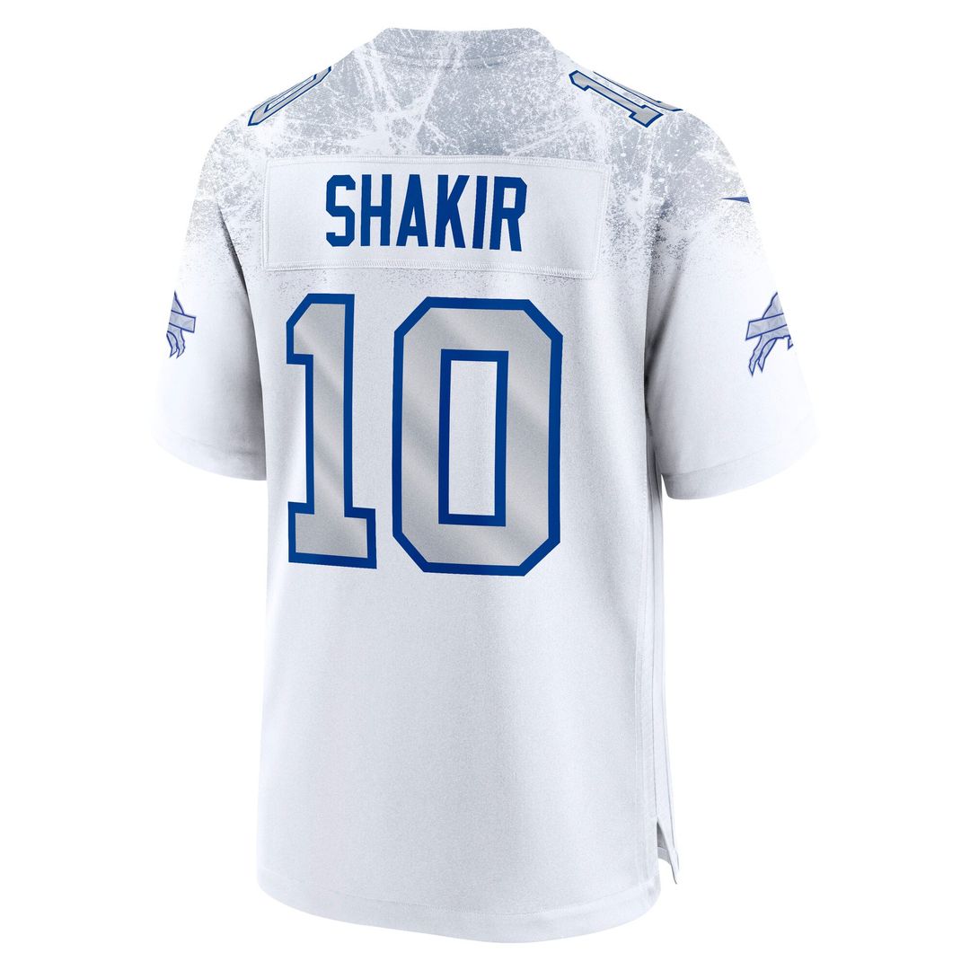 Buffalo Bills Khalil Shakir White Rivalries Collection Game Jersey product image 3, provided for visual reference and