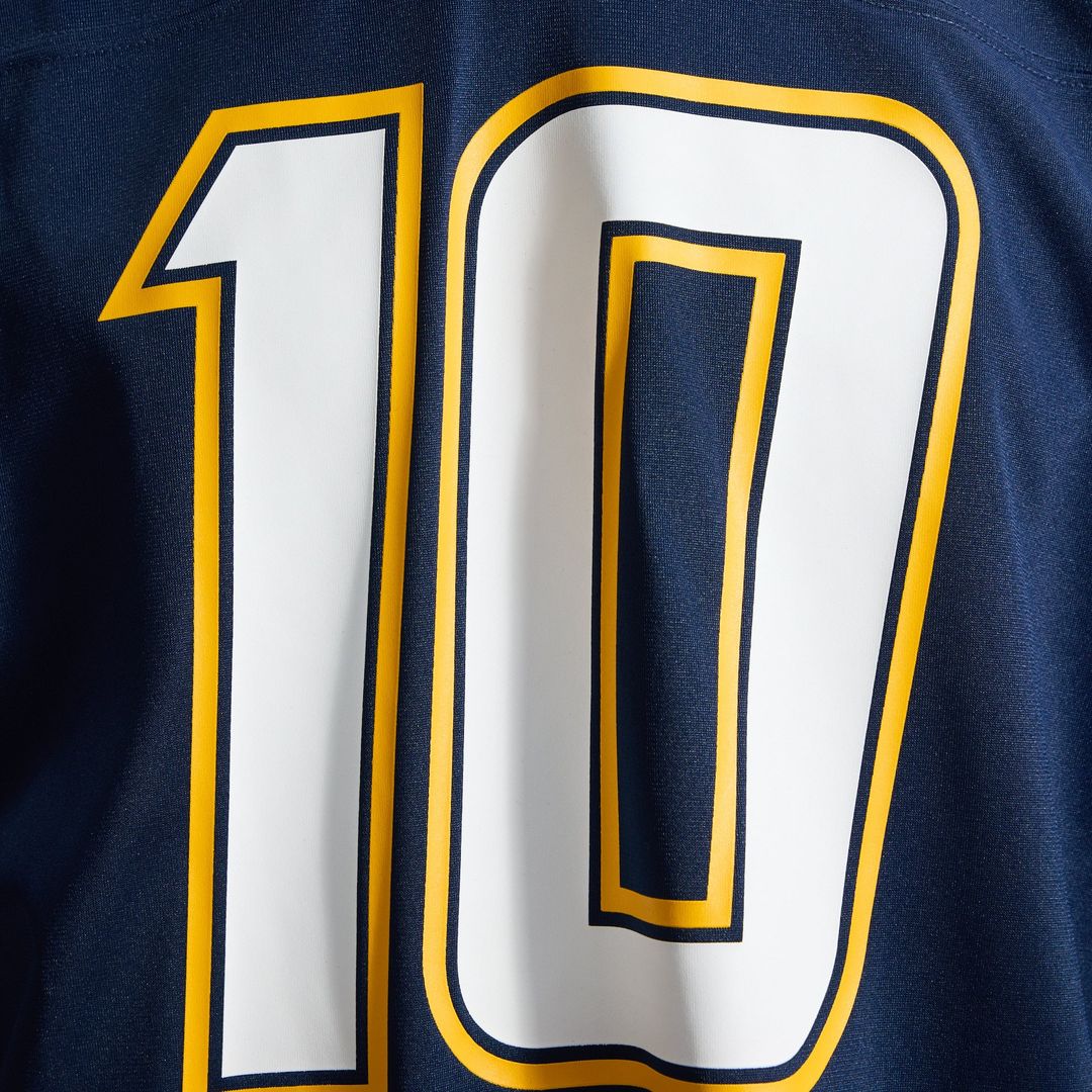 Los Angeles Chargers Justin Herbert Gold Alternate Charger Power Game Player Jersey product image 17, provided for visual