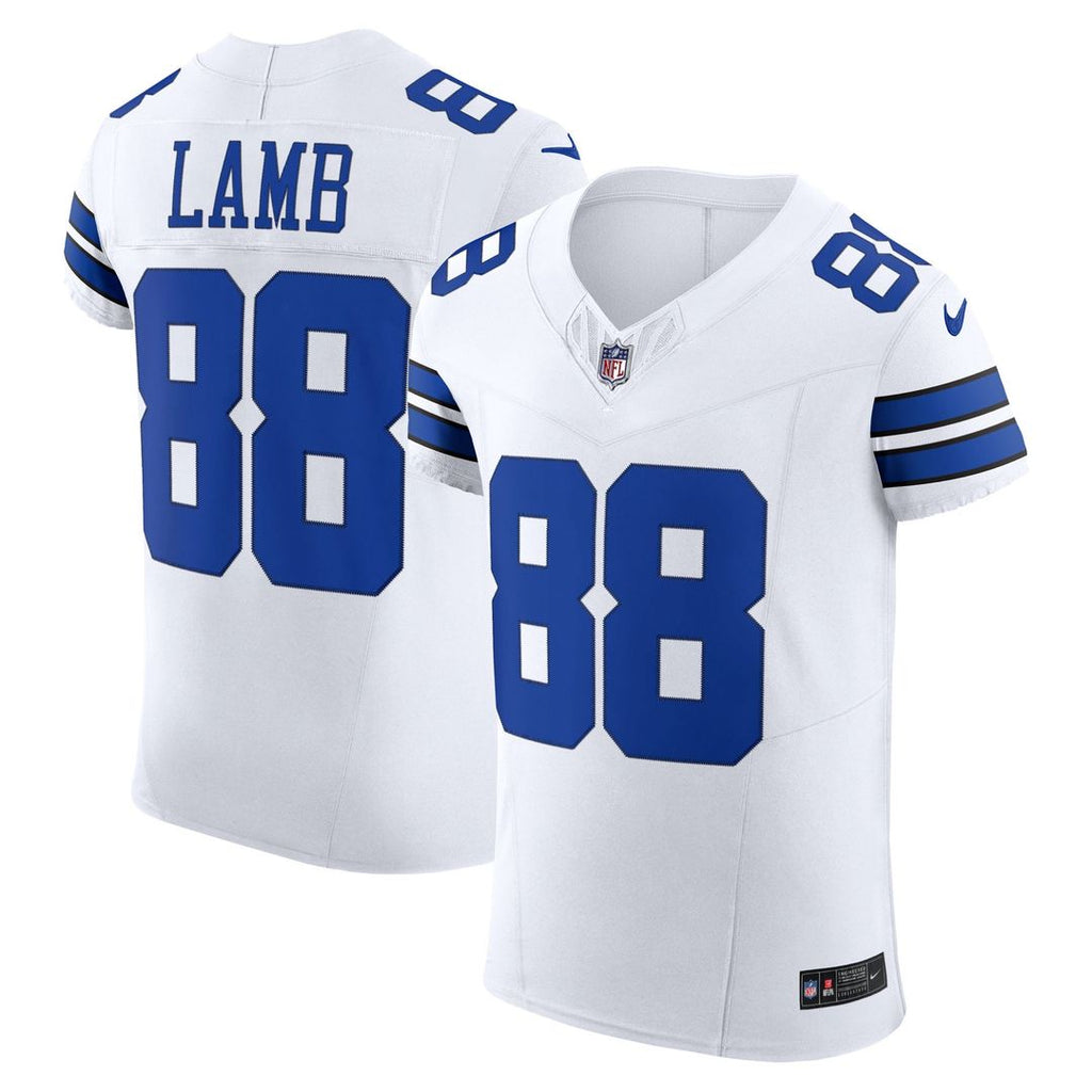Dallas Cowboys CeeDee Lamb White Vapor F.U.S.E. Elite Jersey product image 1, provided for visual reference and product