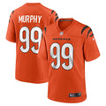 Cincinnati Bengals Myles Murphy Orange Alternate Game Jersey product image 1, provided for visual reference and product