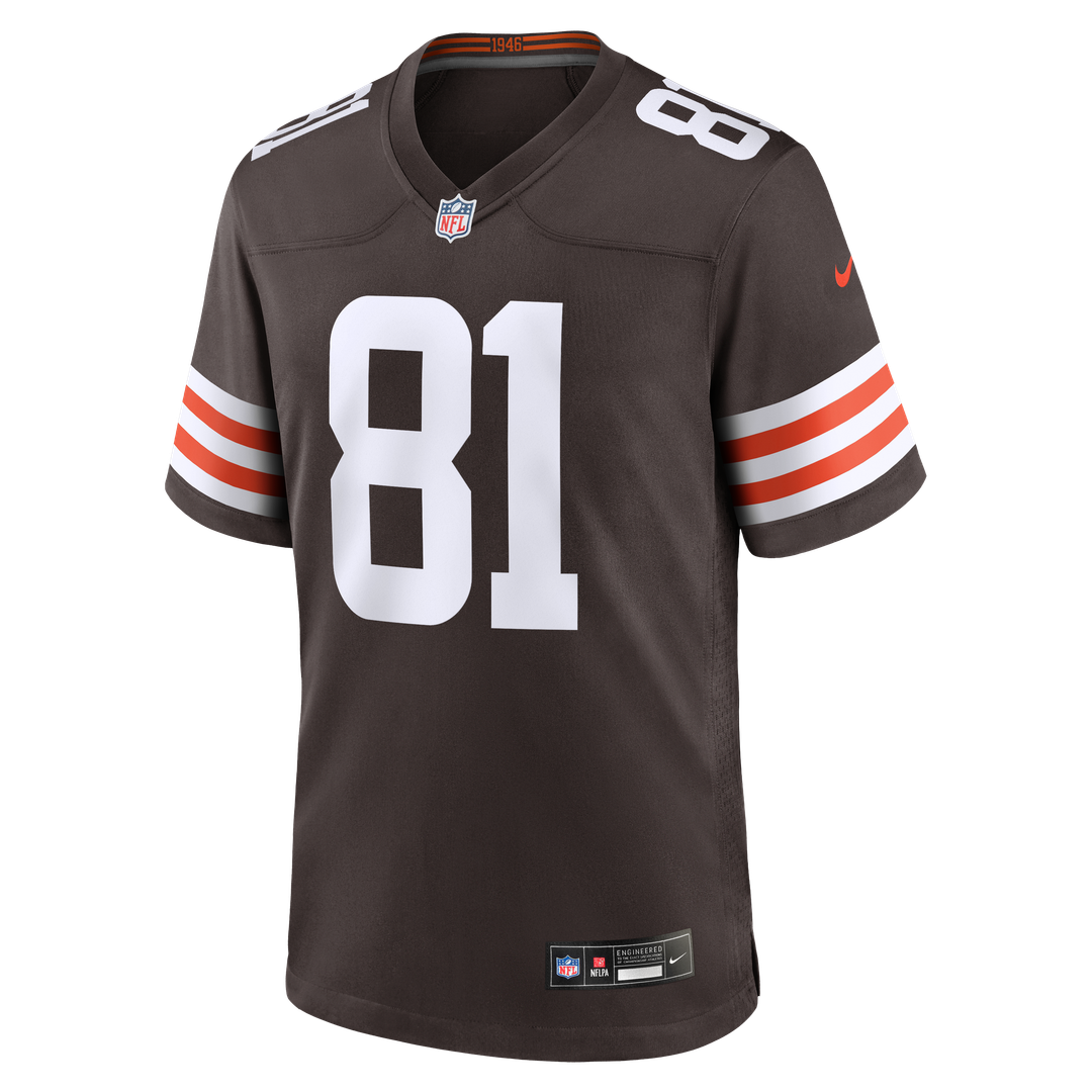 Cleveland Browns Luke Floriea Brown Team Game Jersey product image 2, provided for visual reference and product detail review