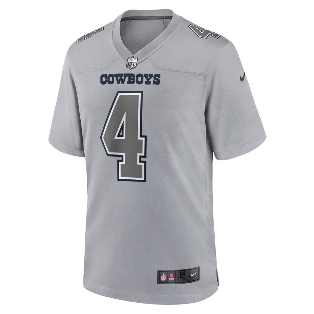 Dallas Cowboys Dak Prescott Gray Atmosphere Fashion Game Jersey product image 2, provided for visual reference and product