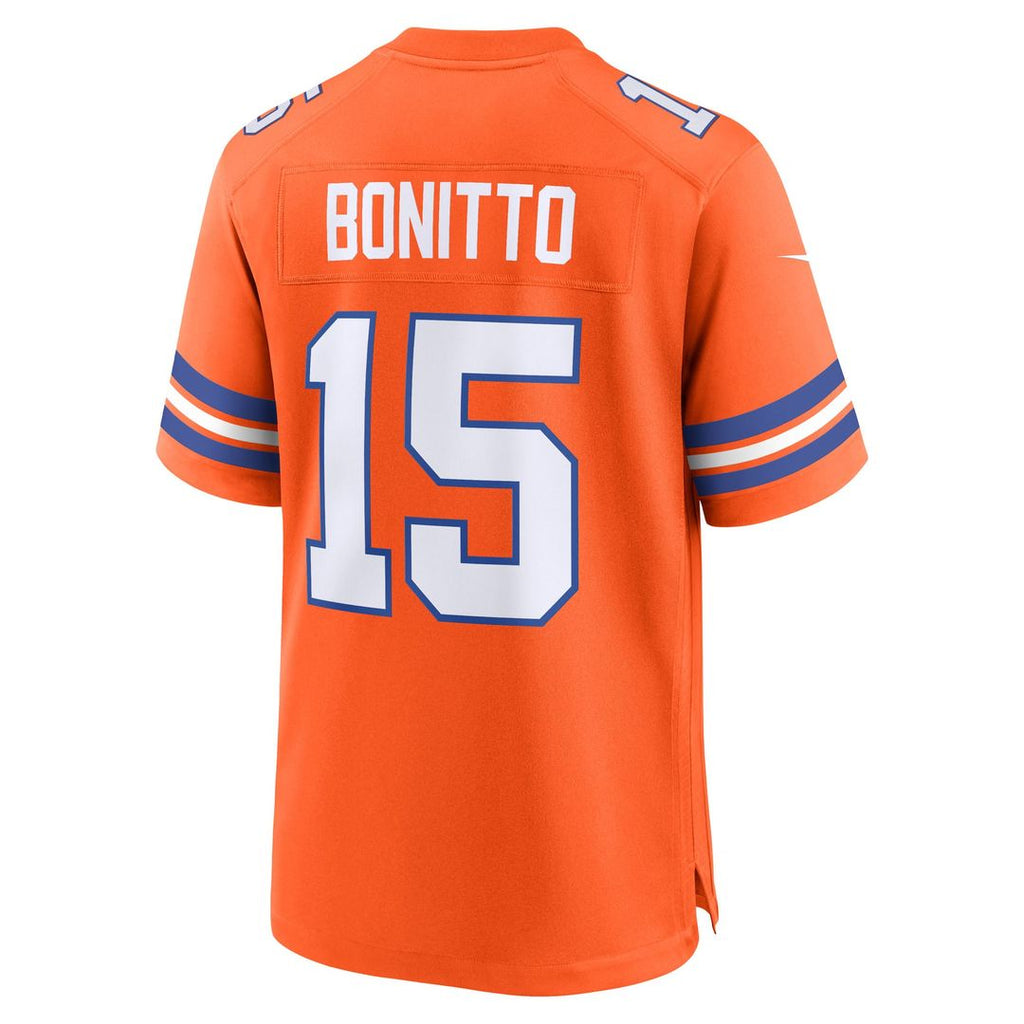 Denver Broncos Nik Bonitto Orange Alternate 2 Mile High Collection 1977 Throwback Game Jersey product image 3, provided for
