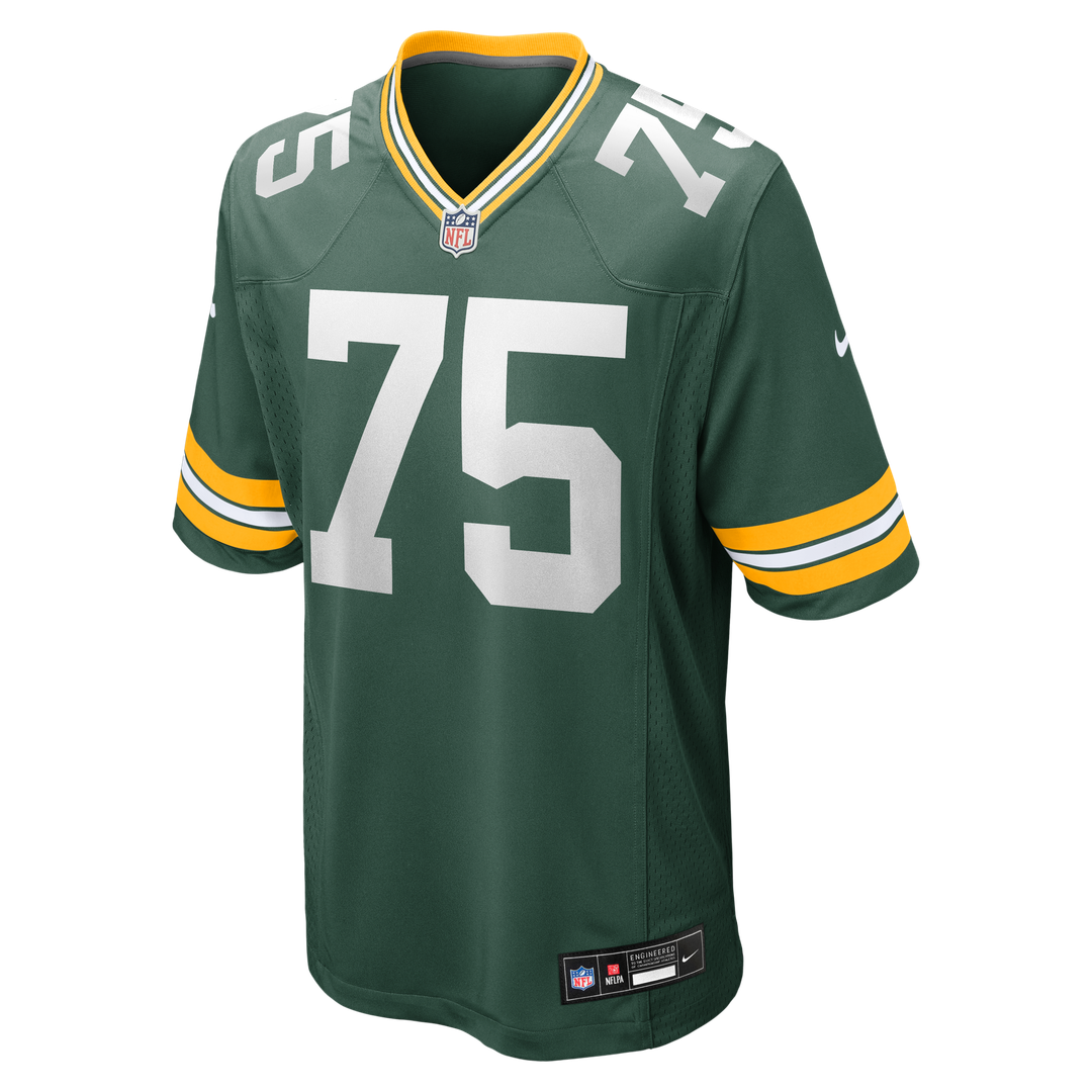 Green Bay Packers Sean Rhyan Green Game Player Jersey product image 2, provided for visual reference and product detail