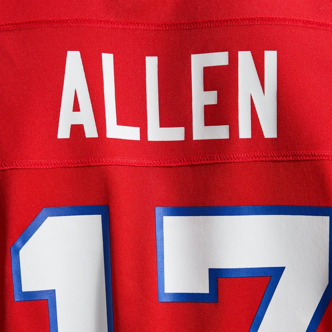 Buffalo Bills Josh Allen Red Alternate Game Player Jersey product image 25, provided for visual reference and product detail