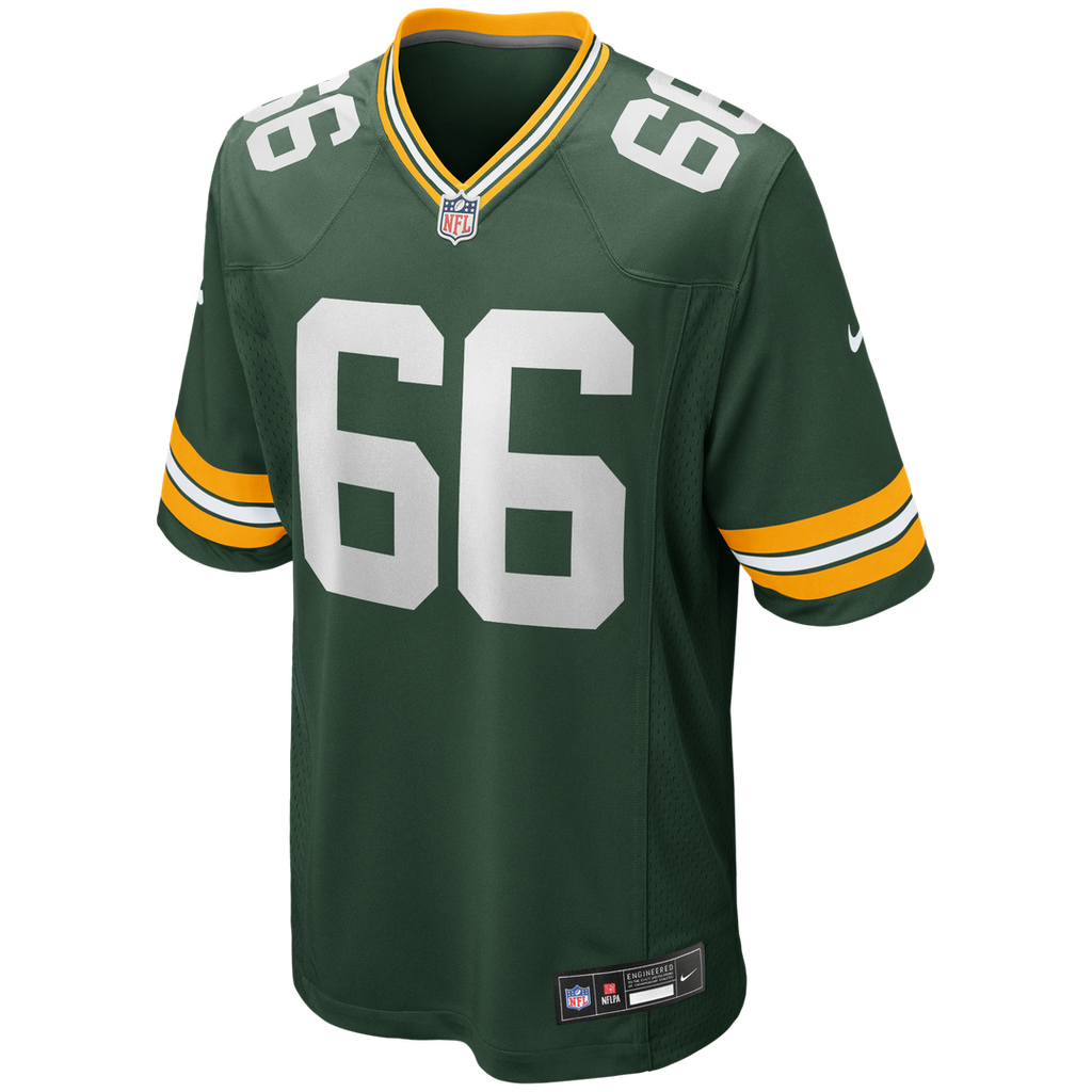 Green Bay Packers Ray Nitschke Green Game Retired Player Jersey product image 2, provided for visual reference and product