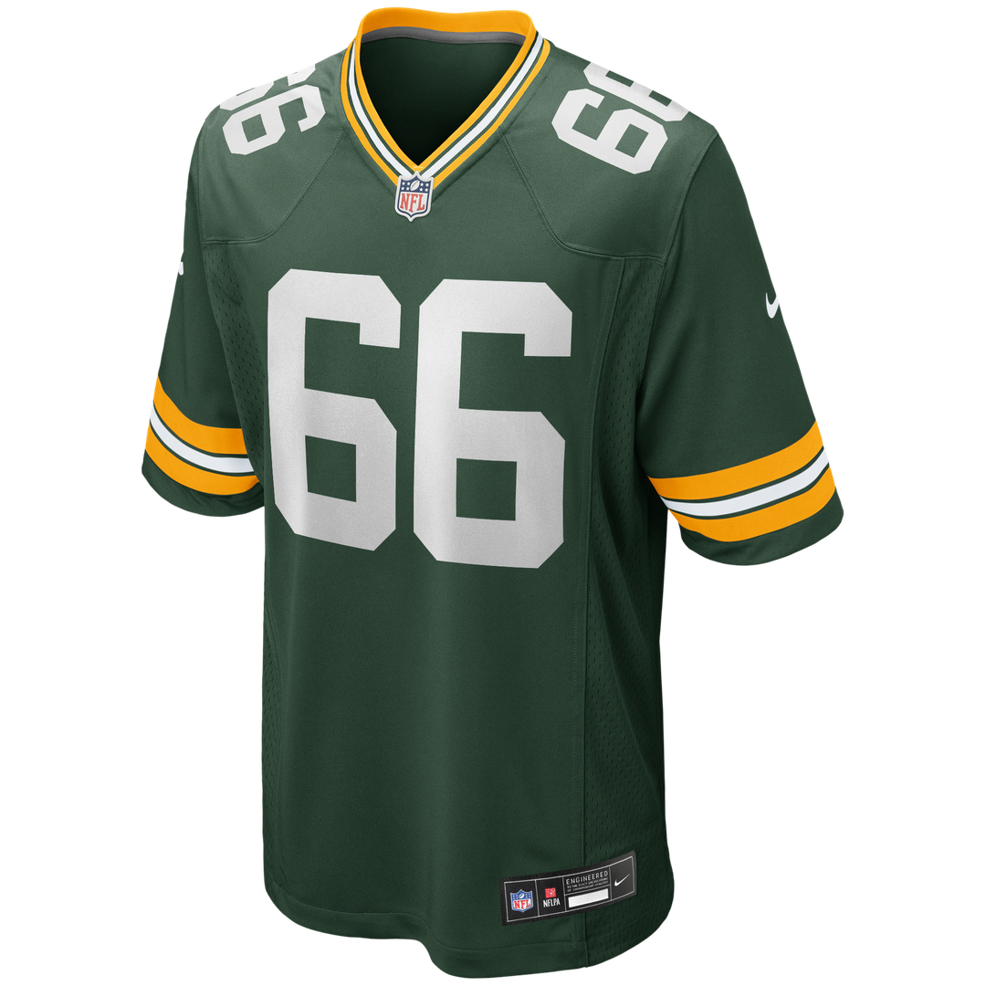 Green Bay Packers Ray Nitschke Green Game Retired Player Jersey product image 2, provided for visual reference and product