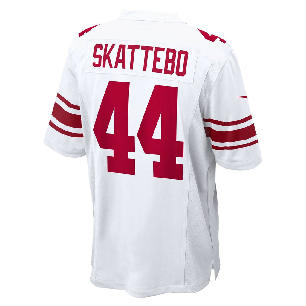 New York Giants Cam Skattebo White Game Jersey product image 3, provided for visual reference and product detail review