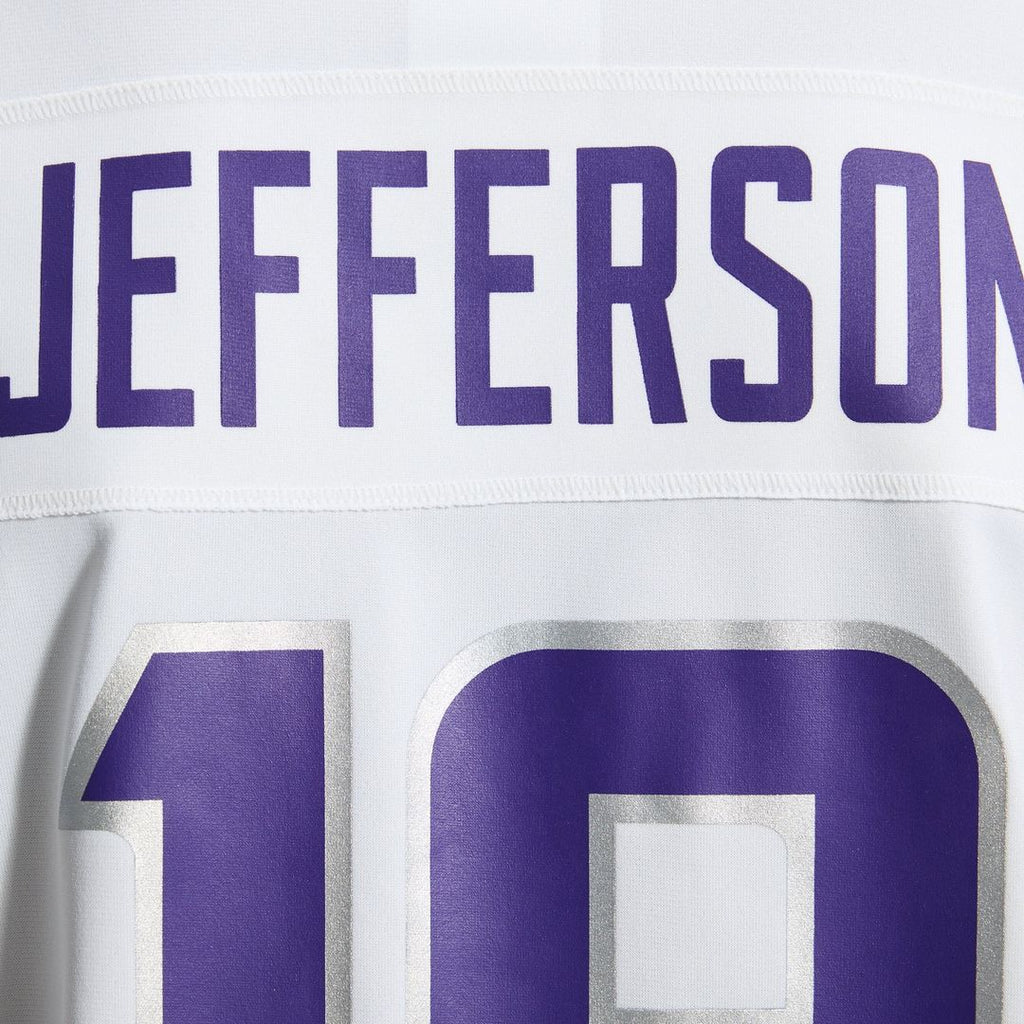 Minnesota Vikings Justin Jefferson White Alternate Game Player Jersey product image 12, provided for visual reference and