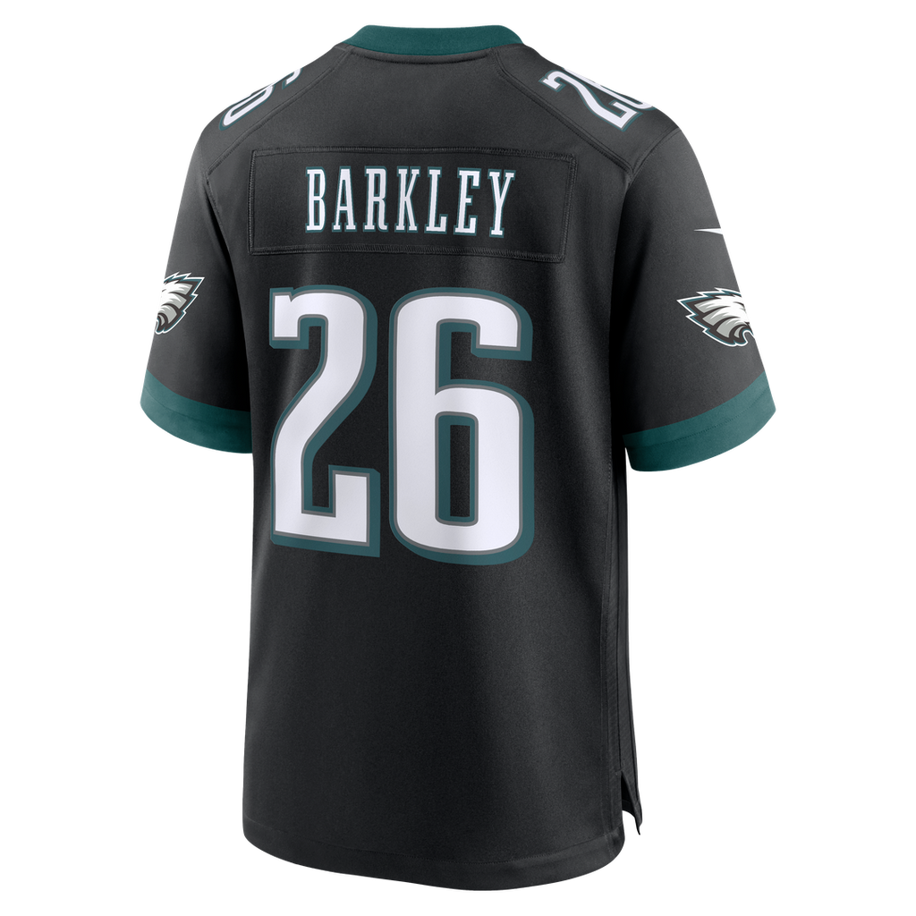 Philadelphia Eagles Saquon Barkley Black Alternate Game Jersey product image 6, provided for visual reference and product