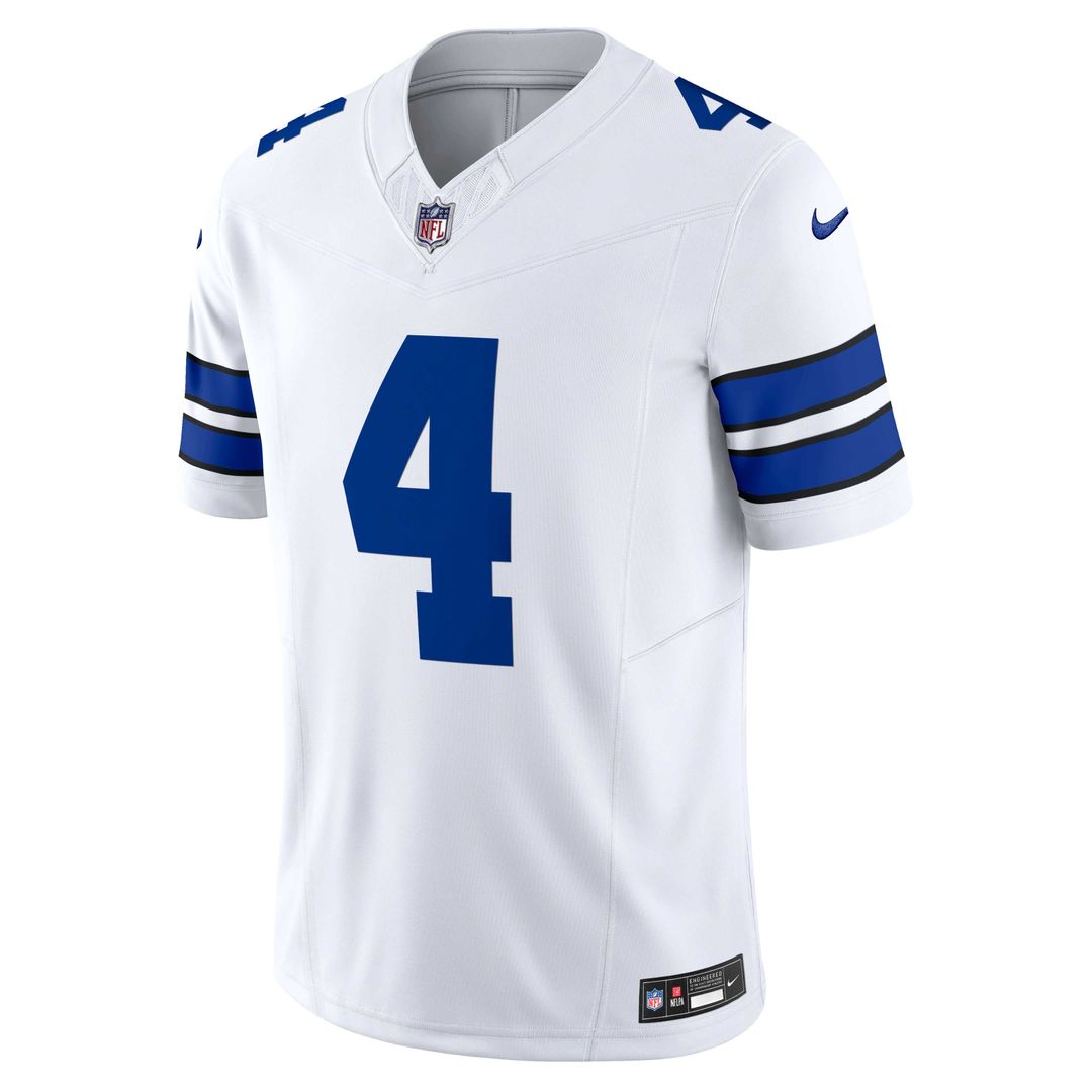 Dallas Cowboys Dak Prescott White Vapor F.U.S.E. Limited Jersey product image 2, provided for visual reference and product