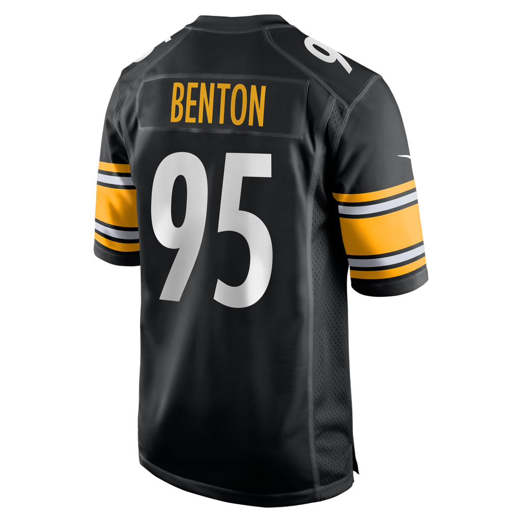 Pittsburgh Steelers Keeanu Benton Black Team Game Jersey product image 3, provided for visual reference and product detail