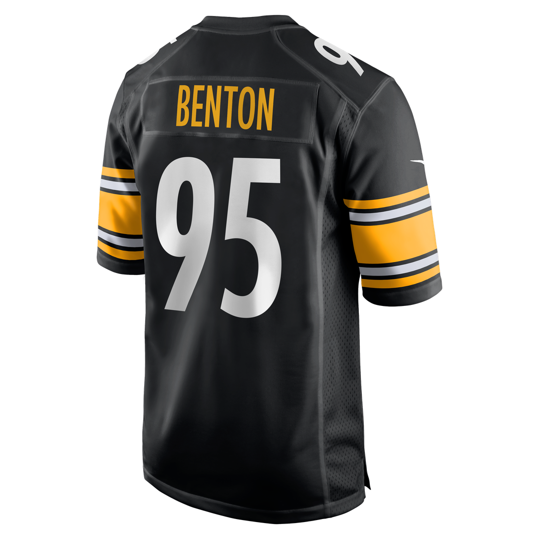 Pittsburgh Steelers Keeanu Benton Black Team Game Jersey product image 3, provided for visual reference and product detail