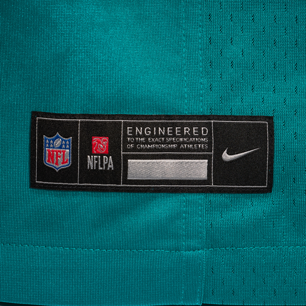 Miami Dolphins Jacob Rodriguez Aqua Alternate Game Jersey product image 12, provided for visual reference and product detail