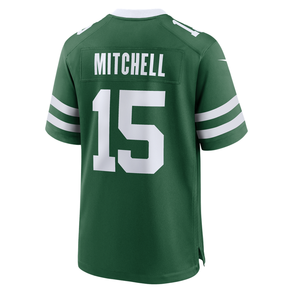 New York Jets Adonai Mitchell Legacy Green Team Game Jersey product image 3, provided for visual reference and product
