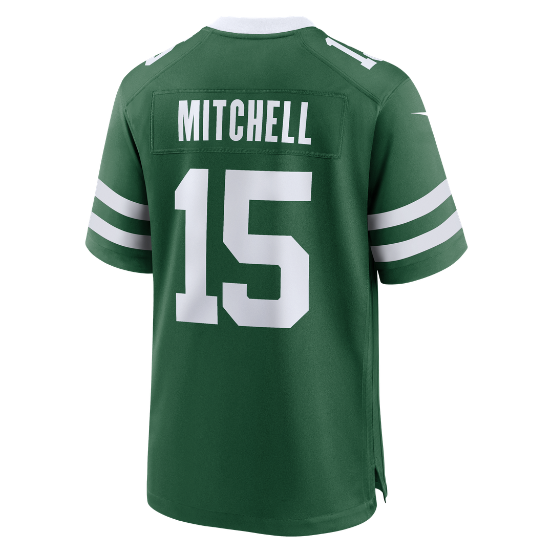 New York Jets Adonai Mitchell Legacy Green Team Game Jersey product image 3, provided for visual reference and product