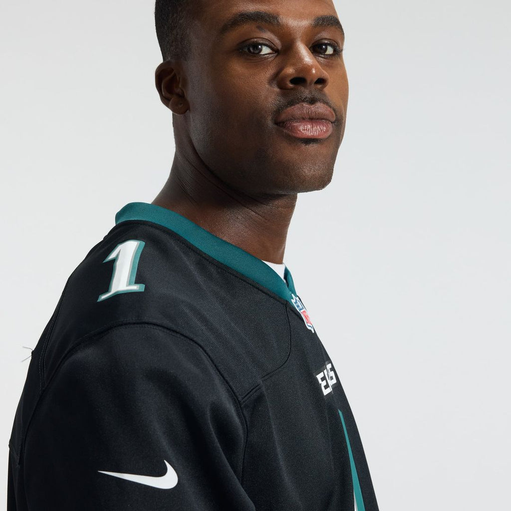 Philadelphia Eagles Jalen Hurts Midnight Green Team Game Jersey product image 36, provided for visual reference and product