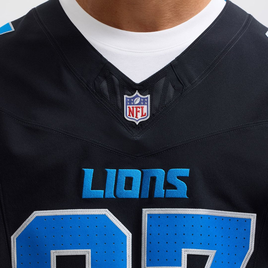 Detroit Lions Aidan Hutchinson Black Alternate Vapor F.U.S.E. Elite Jersey product image 17, provided for visual reference