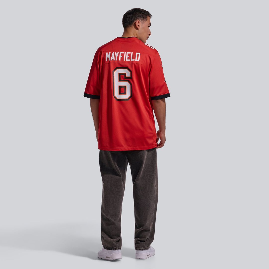 Tampa Bay Buccaneers Baker Mayfield White Away Game Jersey product image 50, provided for visual reference and product