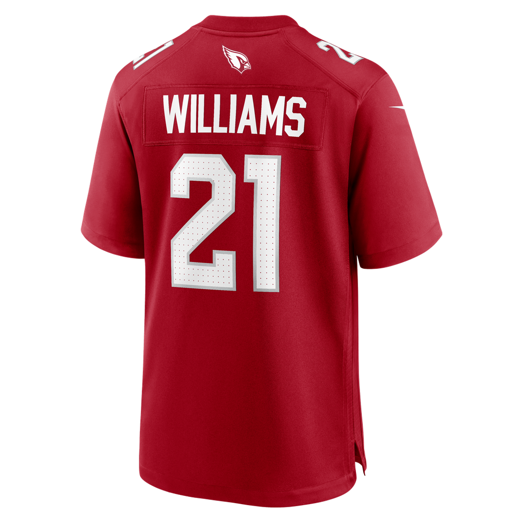 Arizona Cardinals Garrett Williams Cardinal Game Jersey product image 3, provided for visual reference and product detail