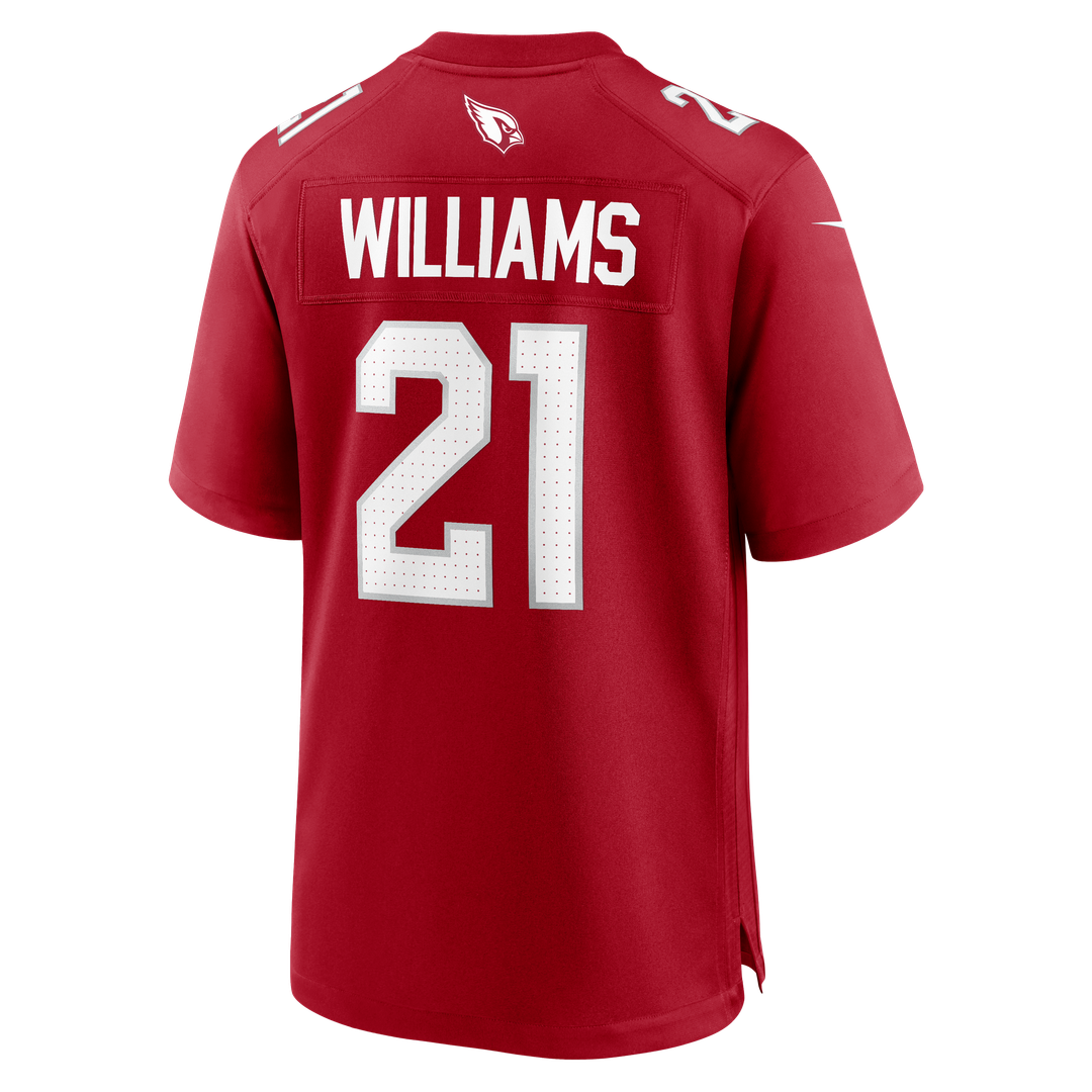 Arizona Cardinals Garrett Williams Cardinal Game Jersey product image 3, provided for visual reference and product detail