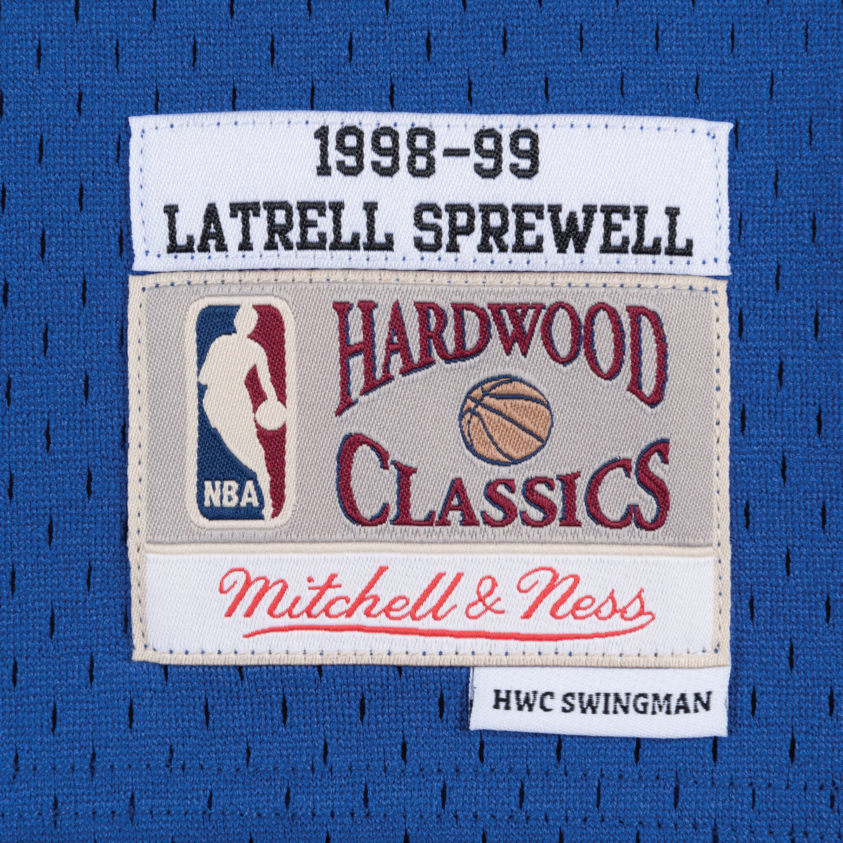 Latrell Sprewell New York Knicks 1998-99 Swingman Road Jersey product image 4, provided for visual reference and product