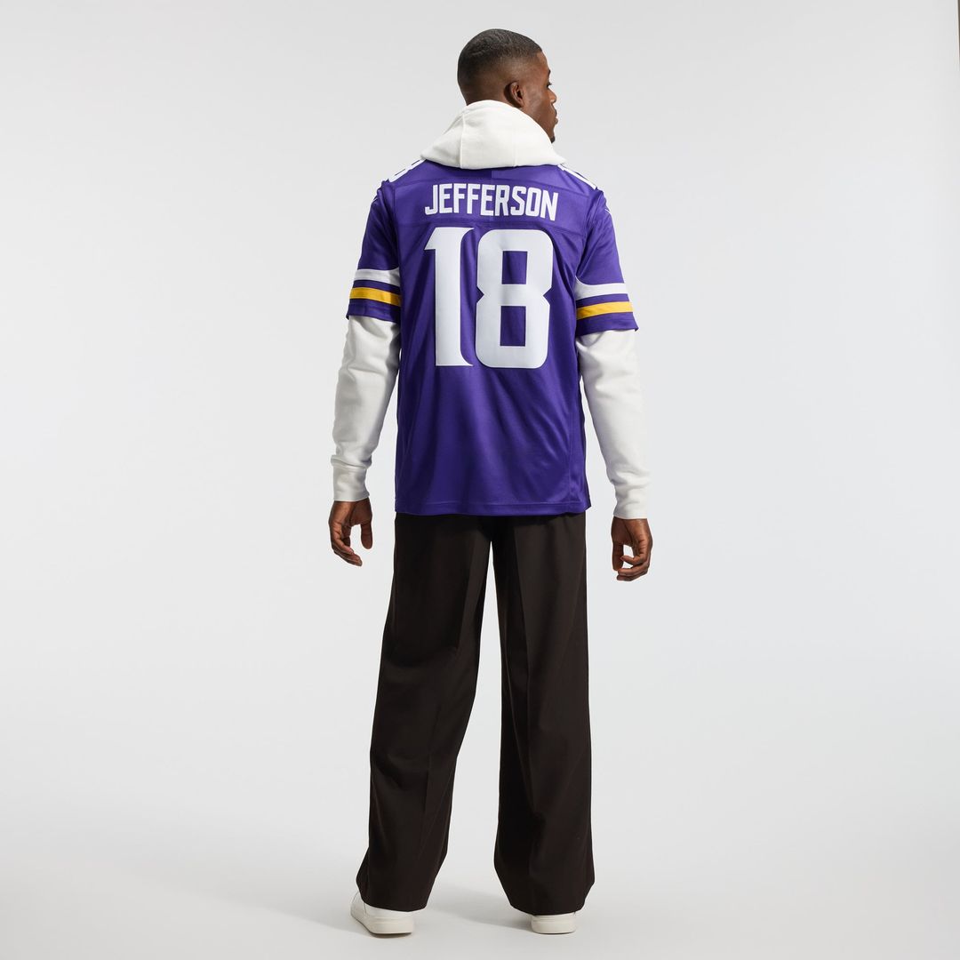 Minnesota Vikings Justin Jefferson White Alternate Vapor F.U.S.E. Stitched Limited Jersey product image 11, provided for