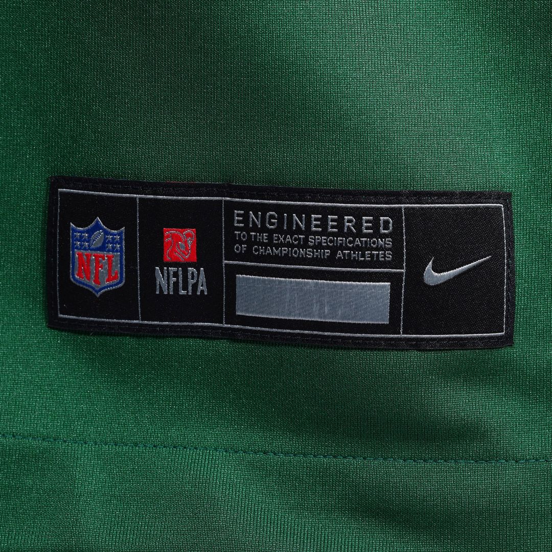 New York Jets David Bailey Green Team Game Jersey product image 12, provided for visual reference and product detail review